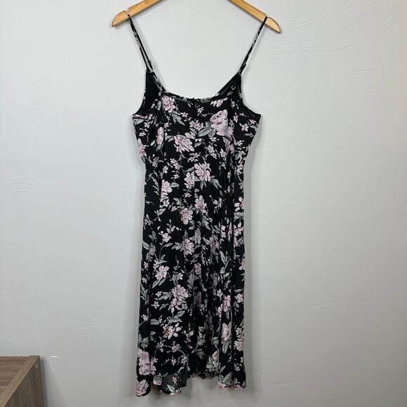 Lulus Esperanza Black Floral Print Midi Dress - Picture 9 of 9
